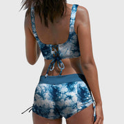 Blanche | Fitted Camo Two-Piece Bikini Set