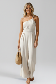 Blythe | One-Shoulder Wide-Leg Jumpsuit