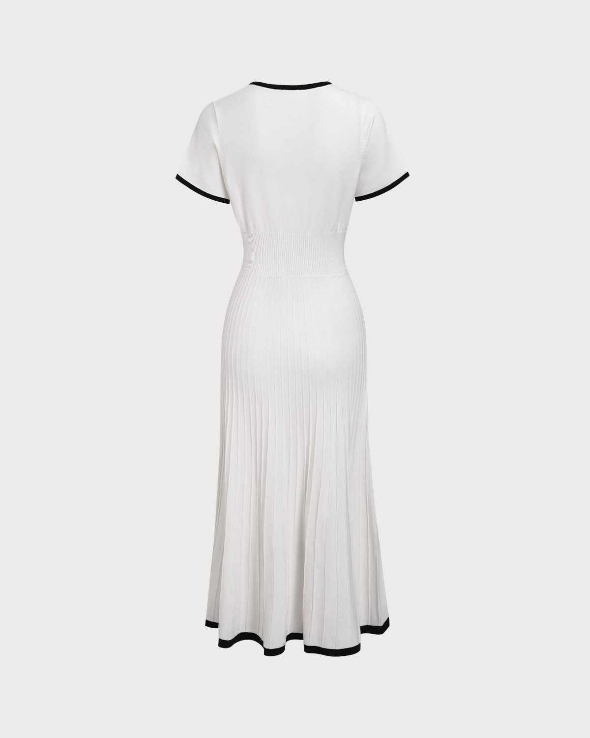 Blythe | Slim Fit Contrasting Ladies Day Sweater Midi Dress