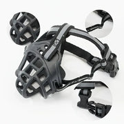 Breathable Polyester Dog Muzzle with Adjustable Straps – Ideal for Outdoor Walks