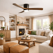 Brooklyn Nordic Wooden Ceiling Fan with Integrated Light – Ideal for Living Room or Bedroom