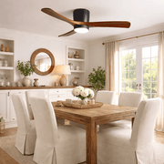 Brooklyn Nordic Wooden Ceiling Fan with Integrated Light – Ideal for Living Room or Bedroom