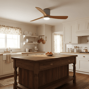 Brooklyn Nordic Wooden Ceiling Fan with Integrated Light – Ideal for Living Room or Bedroom