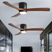 Brooklyn Nordic Wooden Ceiling Fan with Integrated Light – Ideal for Living Room or Bedroom