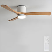 Brooklyn Nordic Wooden Ceiling Fan with Integrated Light – Ideal for Living Room or Bedroom