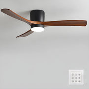 Brooklyn Nordic Wooden Ceiling Fan with Integrated Light – Ideal for Living Room or Bedroom