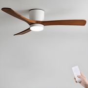 Brooklyn Nordic Wooden Ceiling Fan with Integrated Light – Ideal for Living Room or Bedroom