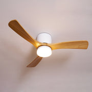 Brooklyn Nordic Wooden Ceiling Fan with Integrated Light – Ideal for Living Room or Bedroom