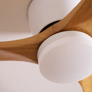 Brooklyn Nordic Wooden Ceiling Fan with Integrated Light – Ideal for Living Room or Bedroom