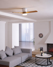 Brooklyn Nordic Wooden Ceiling Fan with Integrated Light – Ideal for Living Room or Bedroom