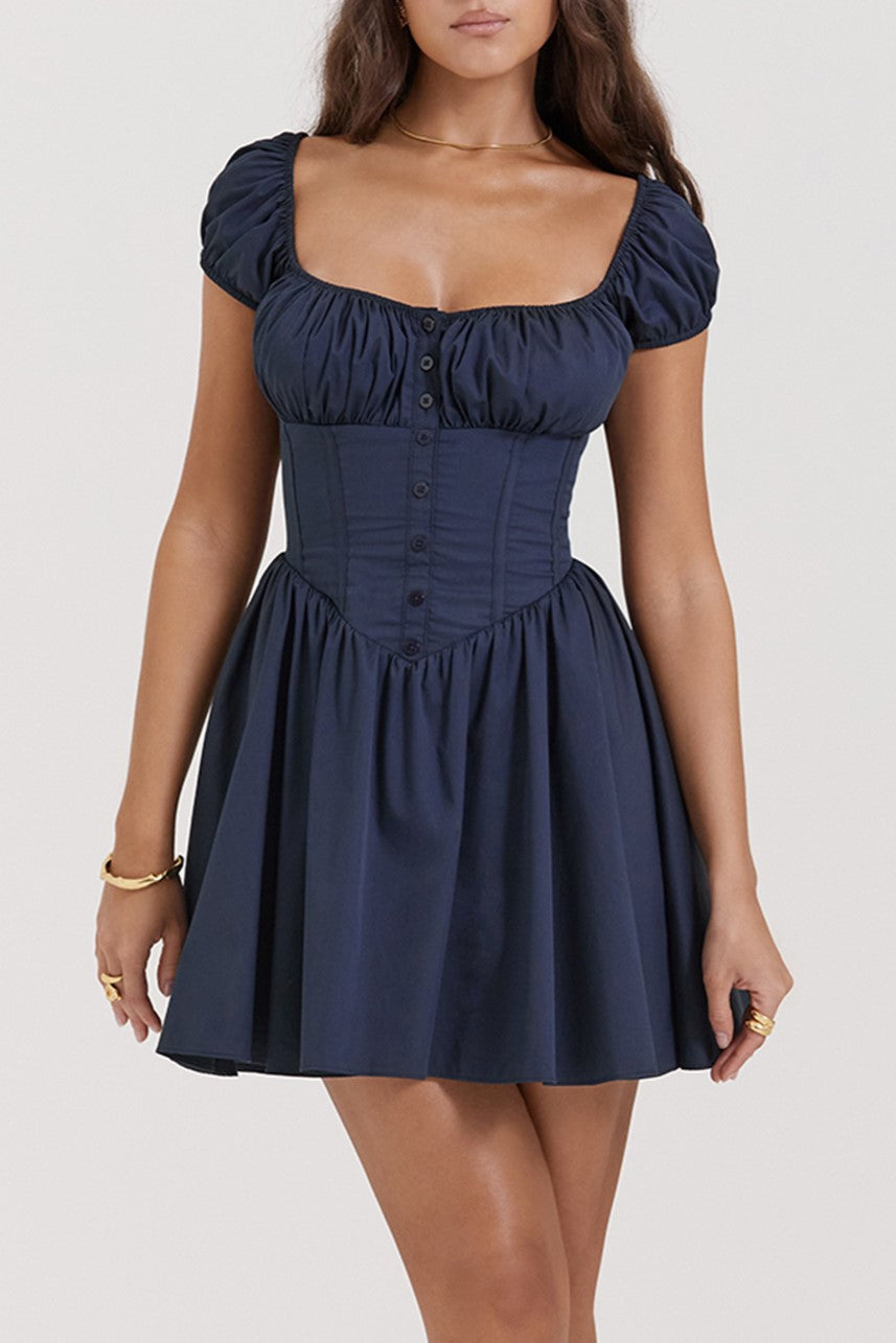 Camille | Gathered Fit A-Line Summer Dress