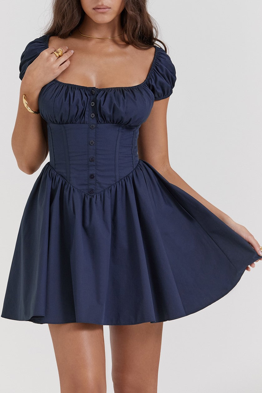 Camille | Gathered Fit A-Line Summer Dress