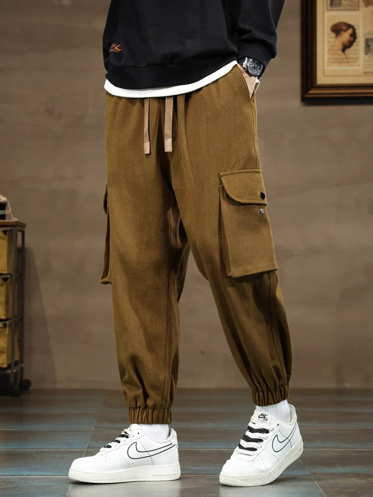Biruvi | Men’s Cargo Joggers Soft Durable Everyday Comfort