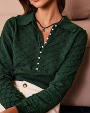 Celia | Relaxed Fit Ribbed Knit Holiday Top