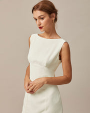 Chanel | Sleeveless Backless Bowknot Mini Dress