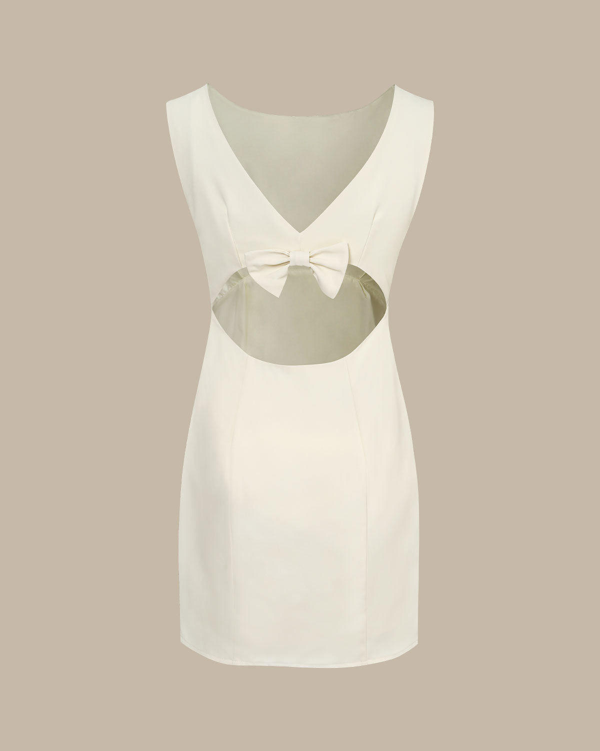 Chanel | Sleeveless Backless Bowknot Mini Dress