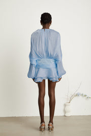 Claudia | Pleated Ruffled Mini Summer Dress