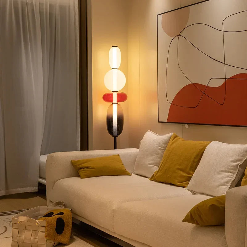 Contemporary Color Accent Floor Lamp with Slim Profile – Ideal for Living Room by Newton