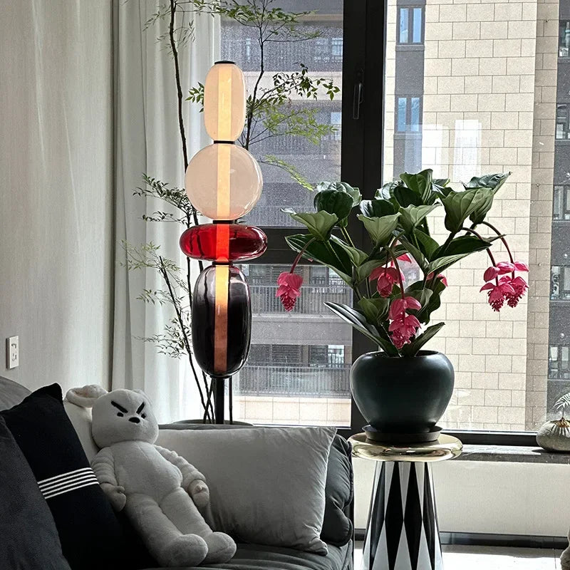 Contemporary Color Accent Floor Lamp with Slim Profile – Ideal for Living Room by Newton