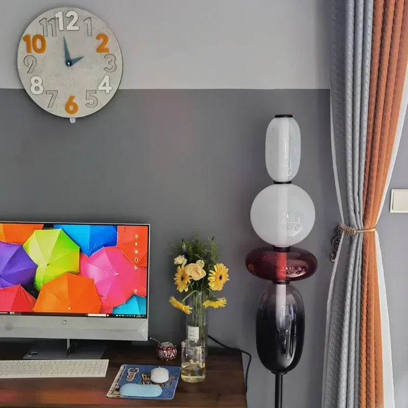 Contemporary Color Accent Floor Lamp with Slim Profile – Ideal for Living Room by Newton