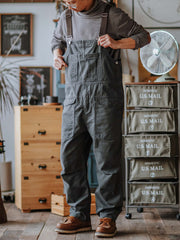 Cosima | Relaxed Fit Cotton Bib Overalls