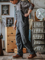 Cosima | Relaxed Fit Cotton Bib Overalls