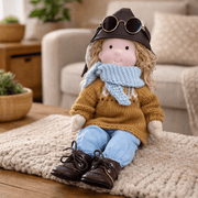 Cotton Waldorf Doll with Soft Plush Body – Ideal for Creative Play and Imaginative Toys
