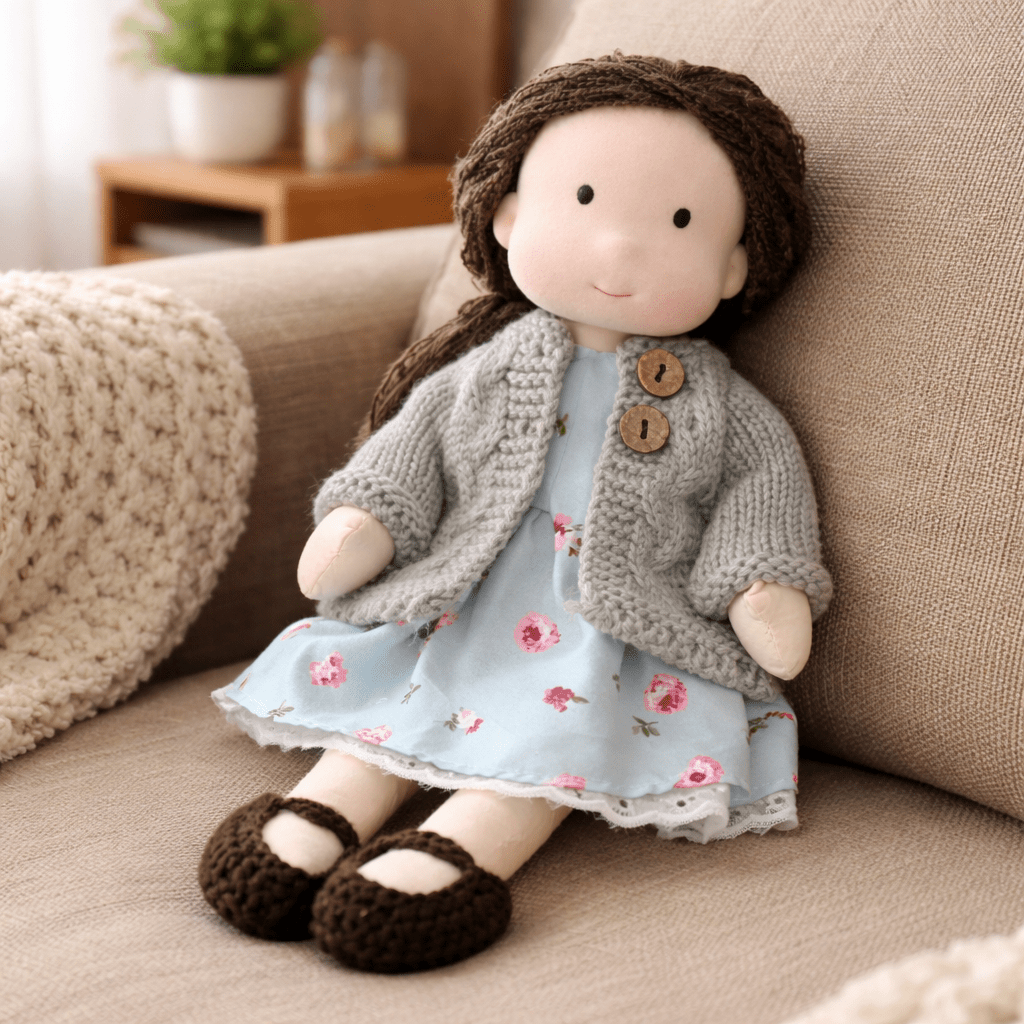 Cotton Waldorf Doll with Soft Plush Body – Ideal for Creative Play and Imaginative Toys