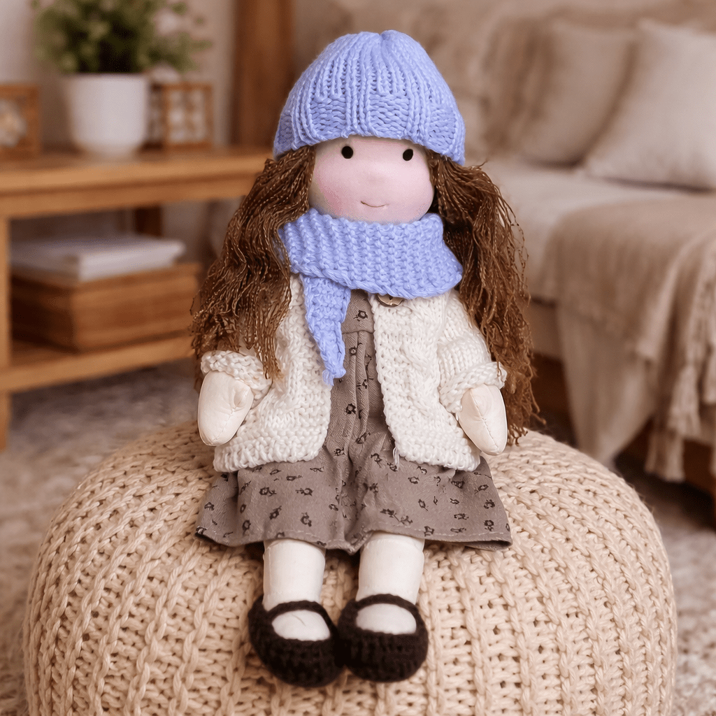 Cotton Waldorf Doll with Soft Plush Body – Ideal for Creative Play and Imaginative Toys