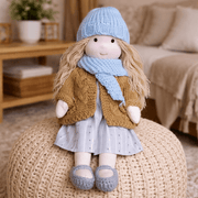 Cotton Waldorf Doll with Soft Plush Body – Ideal for Creative Play and Imaginative Toys