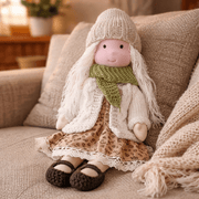 Cotton Waldorf Doll with Soft Plush Body – Ideal for Creative Play and Imaginative Toys