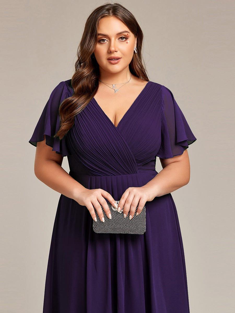 Daisy | A-Line V Neck High-Low Wedding Guest Dress