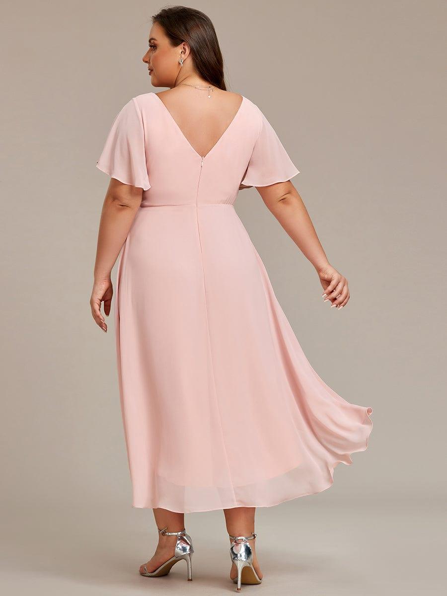 Daisy | A-Line V Neck High-Low Wedding Guest Dress
