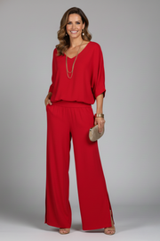 Daniela | Relaxed Fit Two-Piece Wide-Leg Set