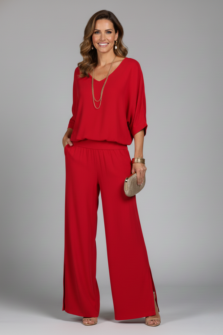 Daniela | Relaxed Fit Two-Piece Wide-Leg Set