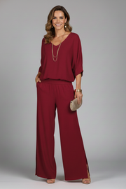 Daniela | Relaxed Fit Two-Piece Wide-Leg Set