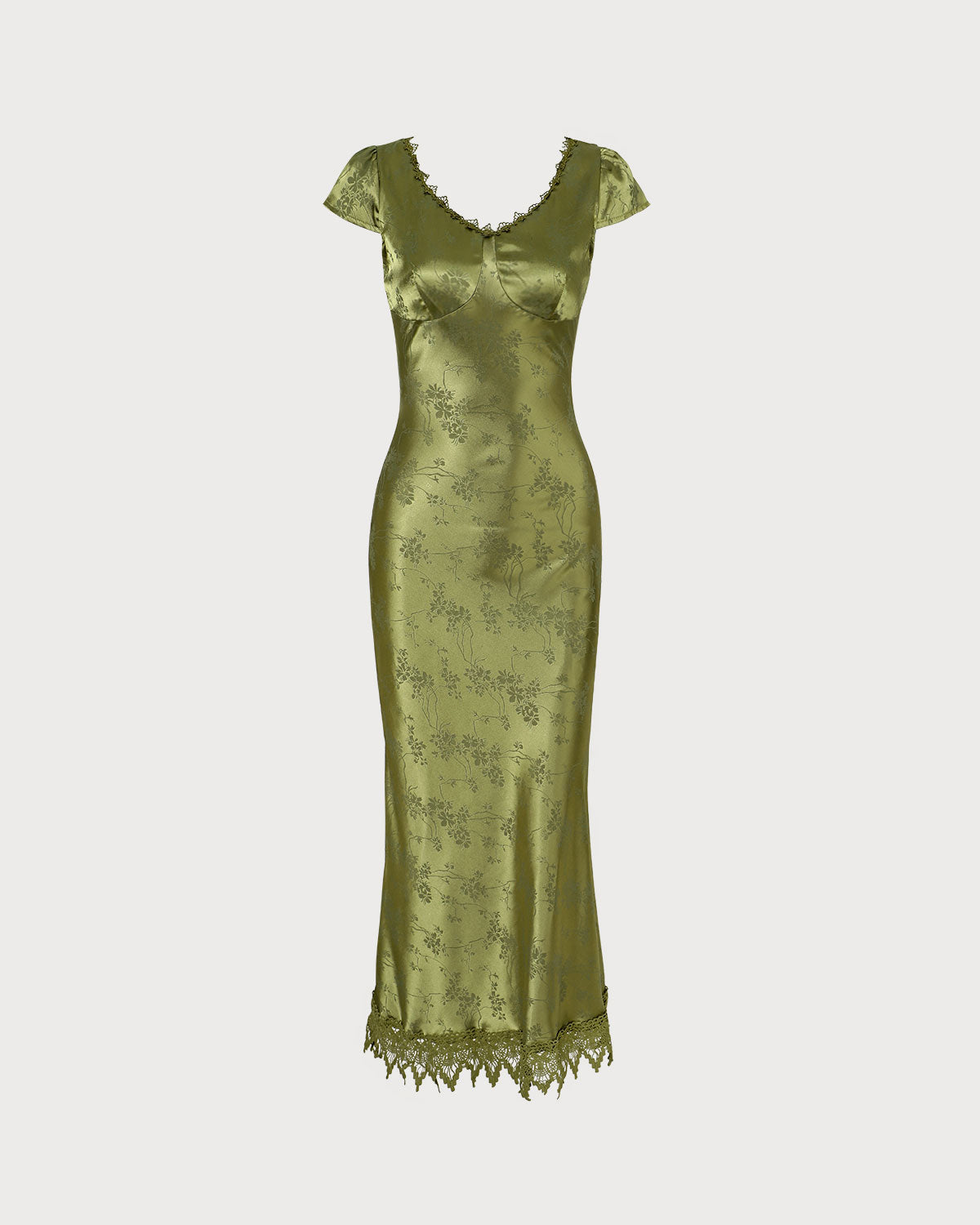 Darcy | Slim Fit Cap Sleeve Satin Wedding Guest Dress