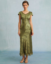 Darcy | Slim Fit Cap Sleeve Satin Wedding Guest Dress