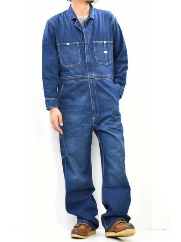 Delilah | Relaxed Fit Straight-Leg Denim Overalls