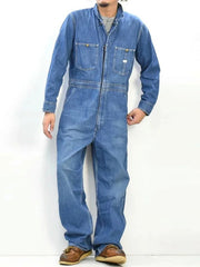 Delilah | Relaxed Fit Straight-Leg Denim Overalls