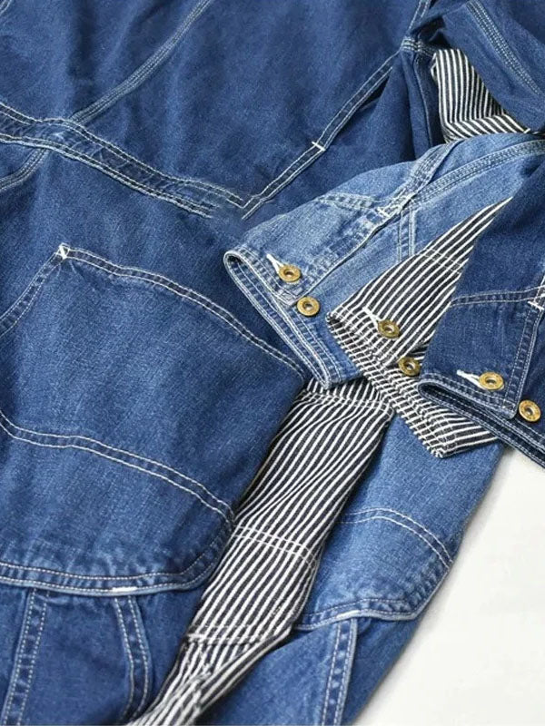Delilah | Relaxed Fit Straight-Leg Denim Overalls
