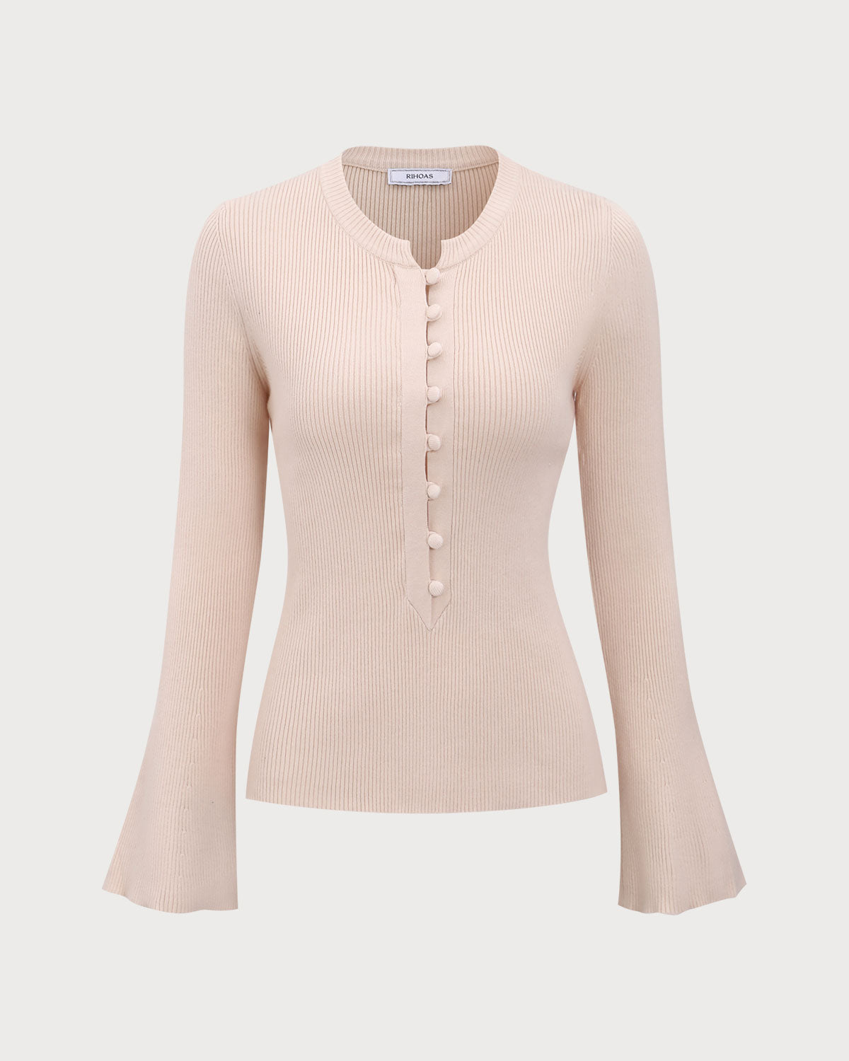 Edith | Relaxed Fit Ribbed Holiday Knit Top