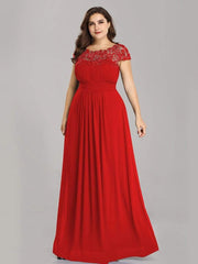 Elara | Lace Cap Sleeve Maxi Bridesmaid Dress Mother of the Bride Outfits