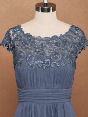 Elara | Lace Cap Sleeve Maxi Bridesmaid Dress Mother of the Bride Outfits