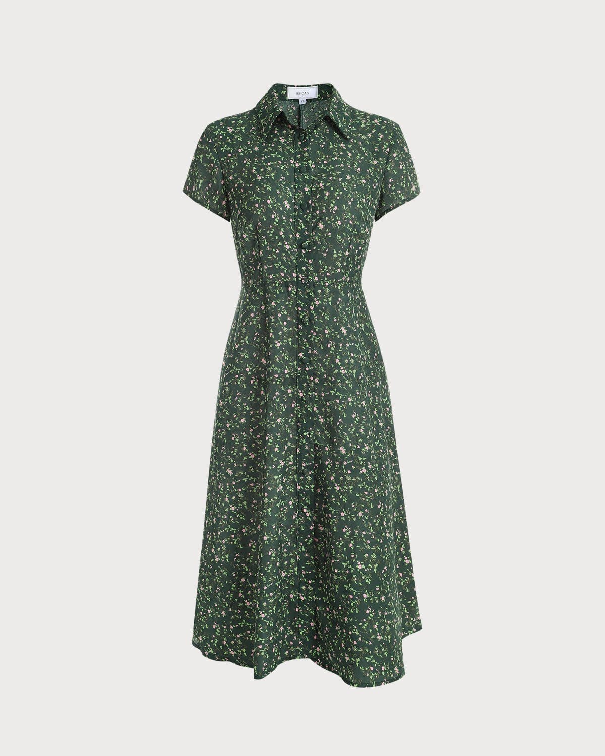 Elodie | Collared Button-Up Floral Summer Dress