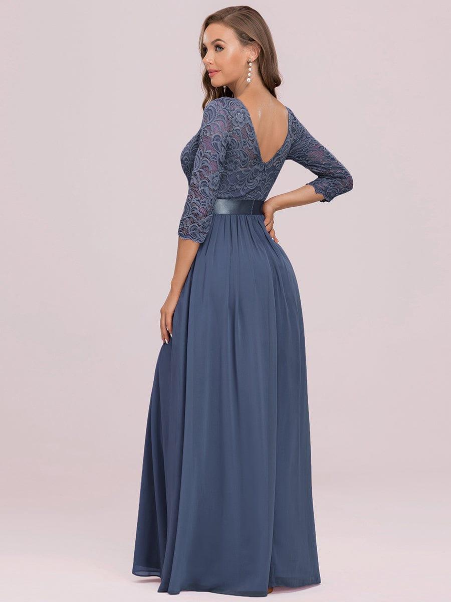 Eva | Ruched Waist A-Line Lace Mother of the Bride Outfits