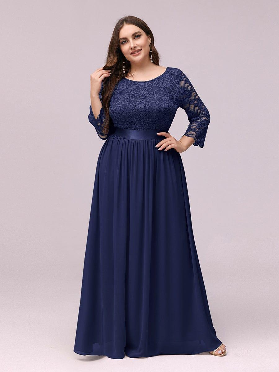 Eva | Ruched Waist A-Line Lace Mother of the Bride Outfits