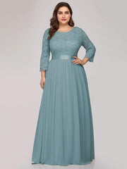 Eva | Ruched Waist A-Line Lace Mother of the Bride Outfits