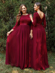 Eva | Ruched Waist A-Line Lace Mother of the Bride Outfits