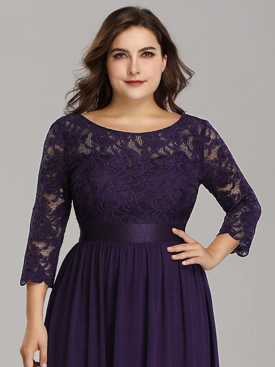 Eva | Ruched Waist A-Line Lace Mother of the Bride Outfits